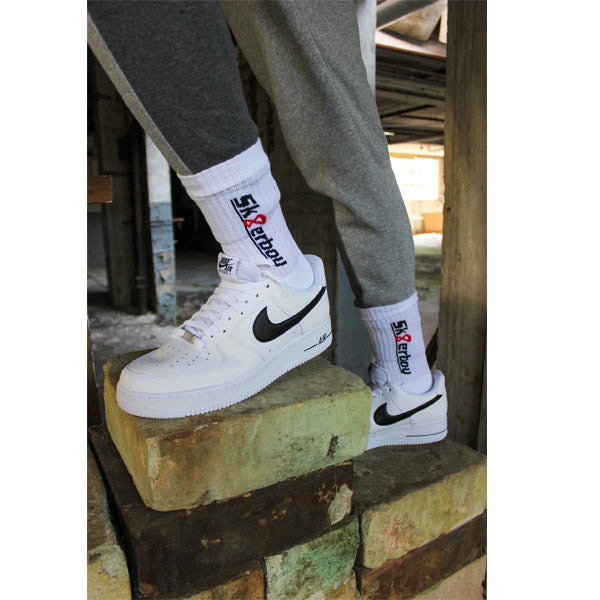 Sk8erboy Crew Socks | White