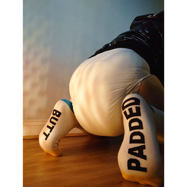 Sk8erboy Diaper Socks | White