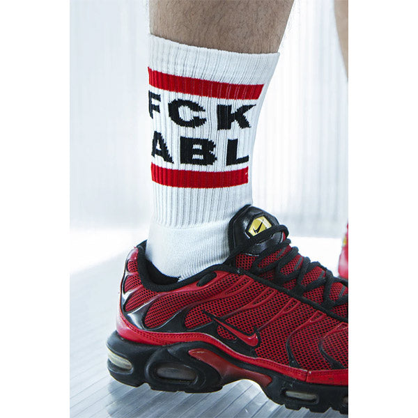 Sk8erboy Fck Able Socks | White