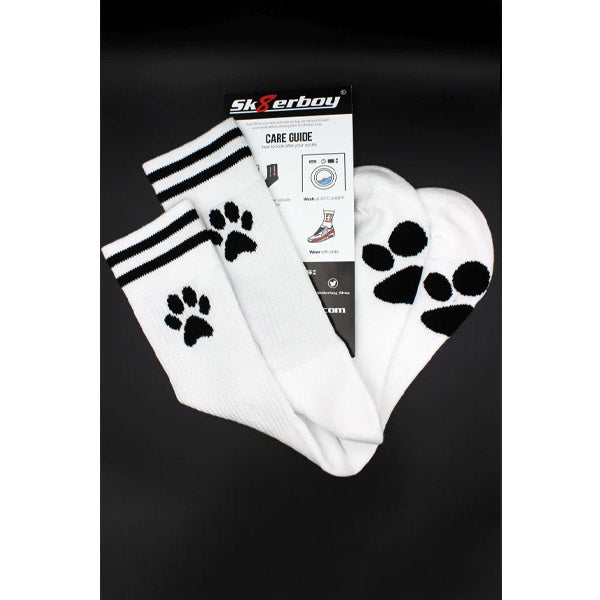 Sk8erboy Puppy Socks | White