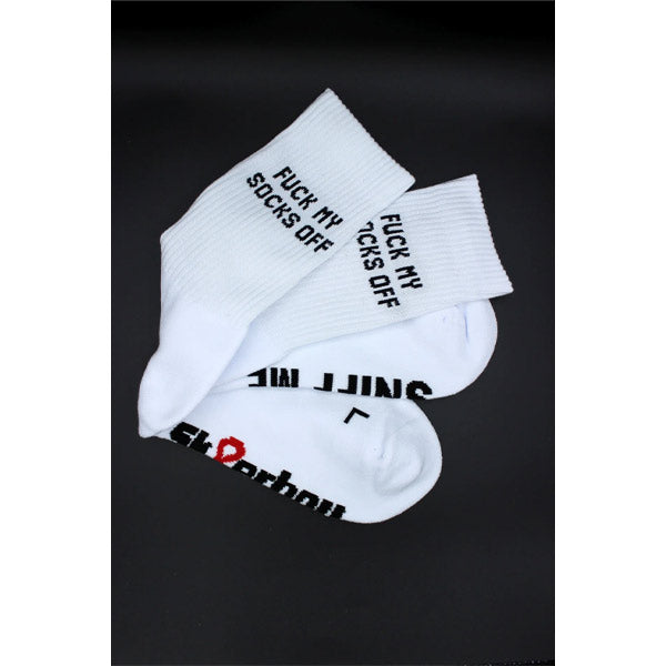 Sk8erboy Sniff Me Socks | White
