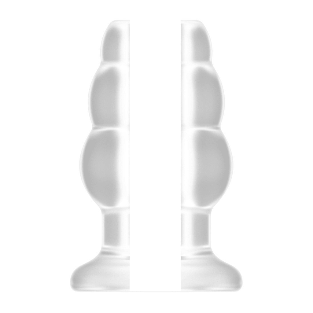SONO: No.49 Ribbed Tunnel Butt Plug | Clear