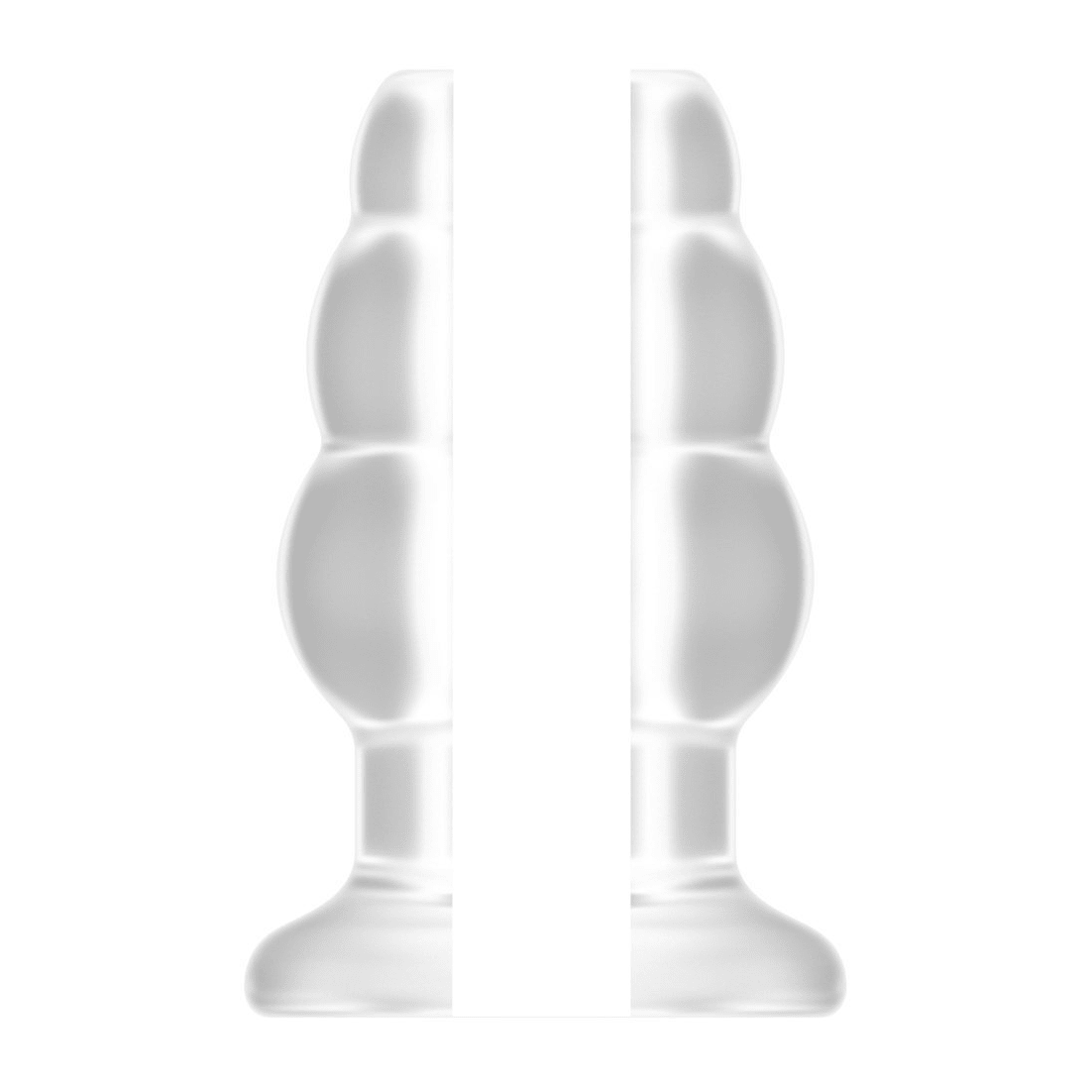 SONO: No.49 Ribbed Tunnel Butt Plug | Clear