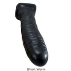 SquarePegToys® Worm - Black Firm - Short