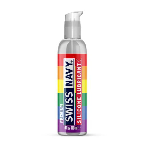 Swiss Navy Silicone-based Lubricant - 4 Fl Oz / 118 Ml - Pride Edition - image 1