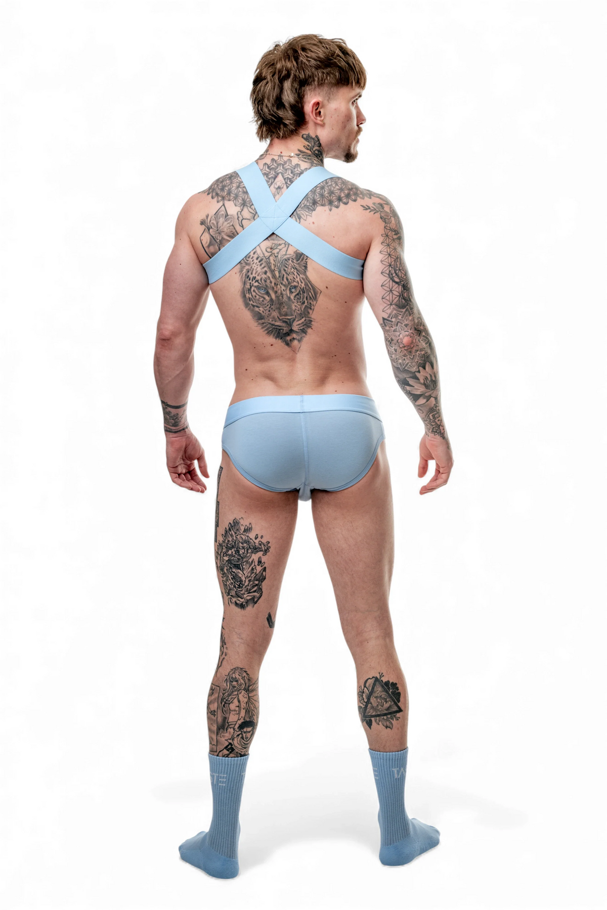 TASTE Brief, Harness & Socks Set | Candy Blue