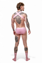 TASTE Brief, Harness & Socks Set | Candy Pink