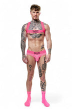 TASTE Brief, Harness & Socks Set | Neon Pink