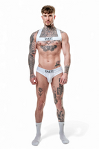TASTE Brief, Harness & Socks Set | Signature White