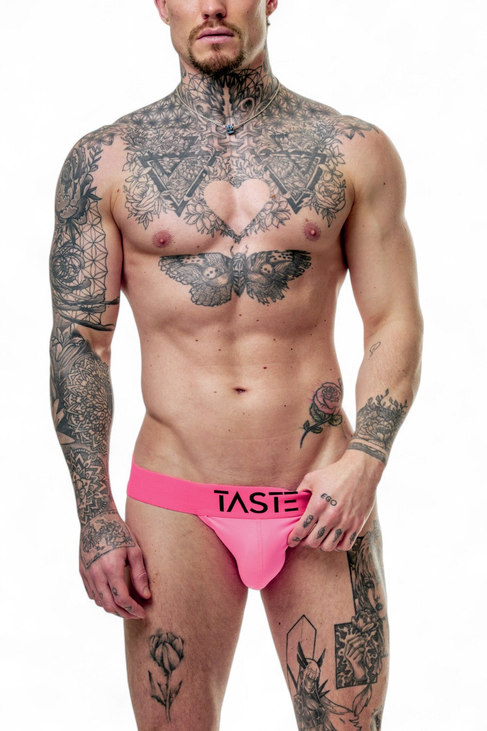 TASTE Jockstrap, Harness & Socks Set | Neon Pink