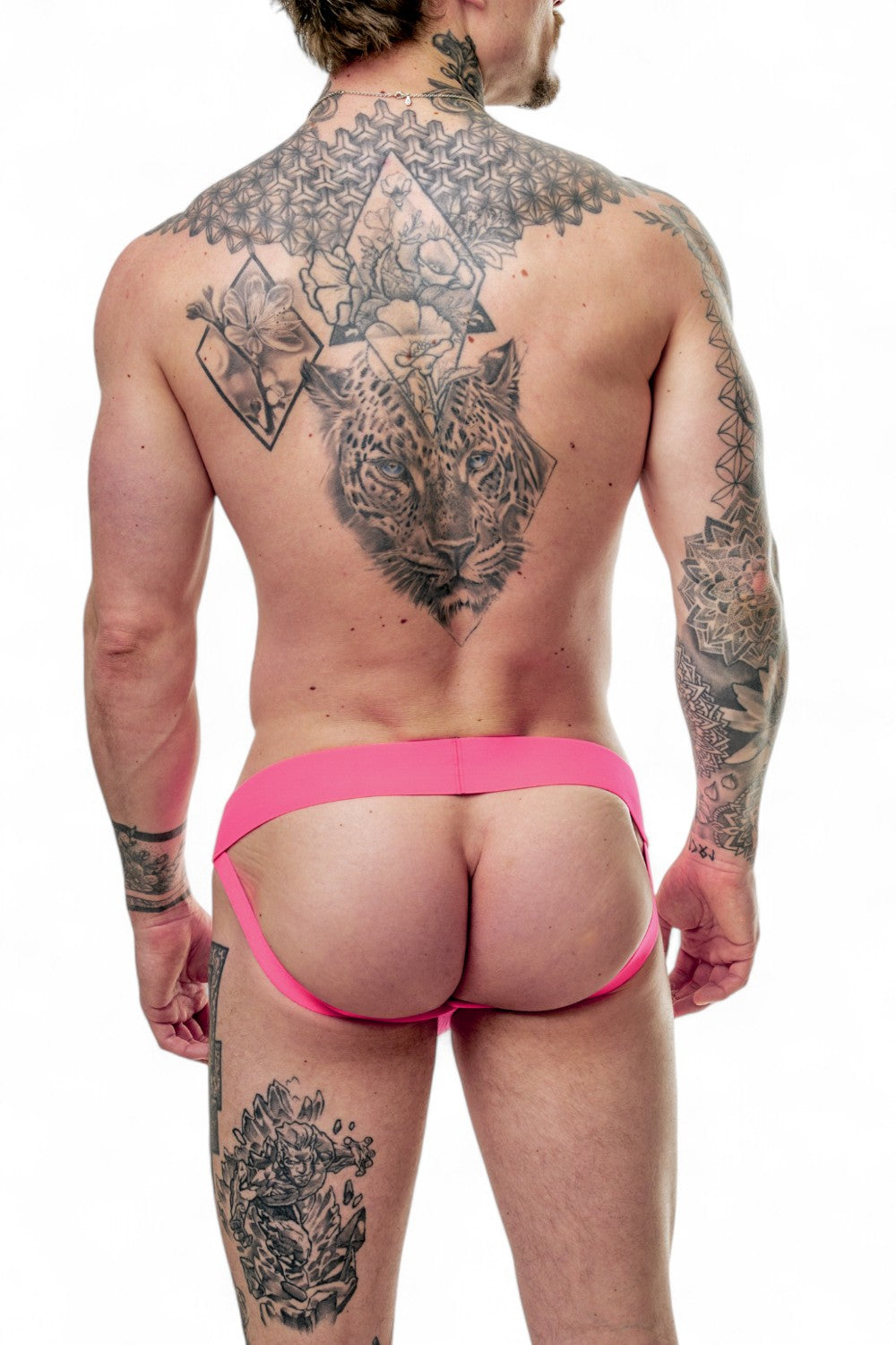 TASTE Jockstrap, Harness & Socks Set | Neon Pink