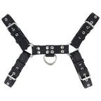 Titus Deluxe DOUBLE STITCHING H - Front Chest Harness | Leather