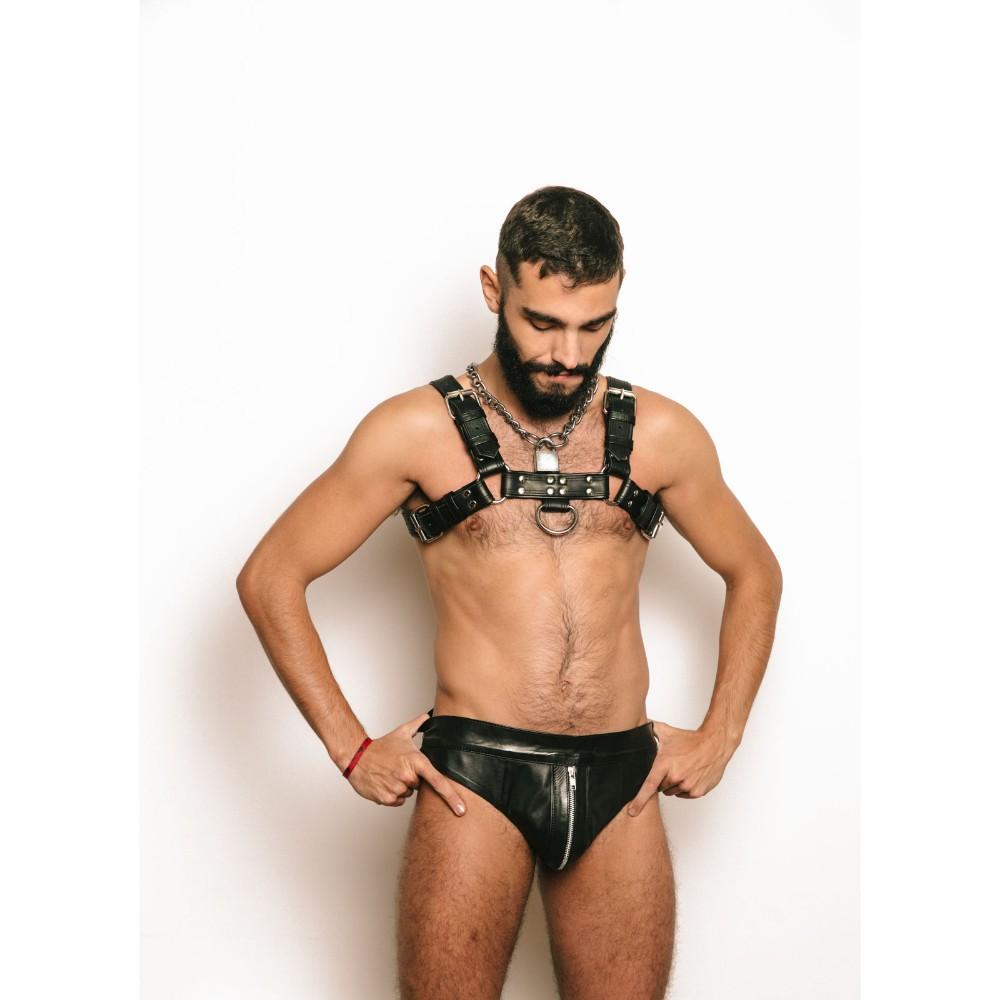 Titus Deluxe DOUBLE STITCHING H - Front Chest Harness | Leather