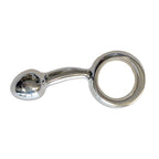 Titus Ergo Curved Butt Plug with Finger Ring | Stainless Steel
