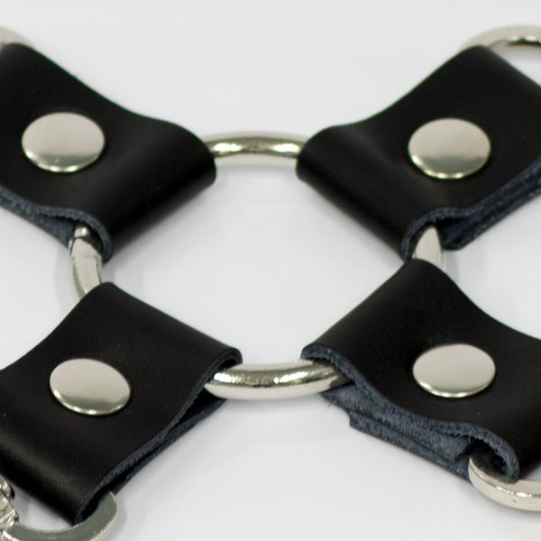 Titus Leather Bondage Hog Tie Restraint