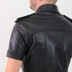 Titus Leather UNIFORM SHIRT | Black