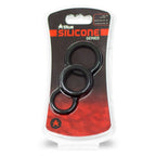 Titus Silicone Series - Cock Ring 3 Pack - Black