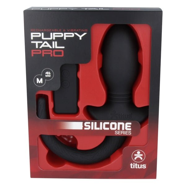 Titus Silicone Series Puppy Tail PRO | Remote Controlled Vibrating Plug: Medium