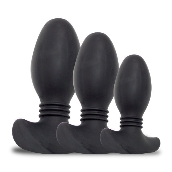 Titus Silicone Series | Ribbed Butt Plug 3 Pack Anal Training Kit