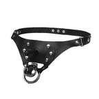 Lustful Lavish Chastity Vac-U-Lock Strap-On Harness - Black Classic