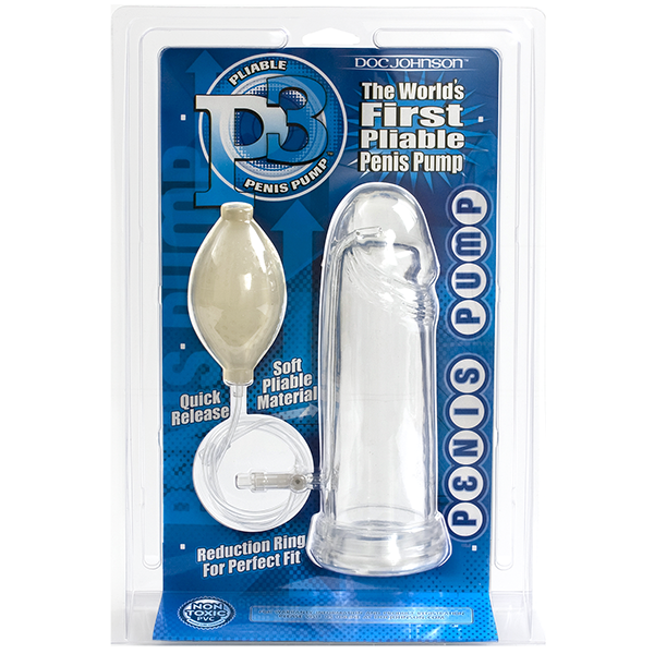 P3 Flexible Penis Pump | Pliable & Clear