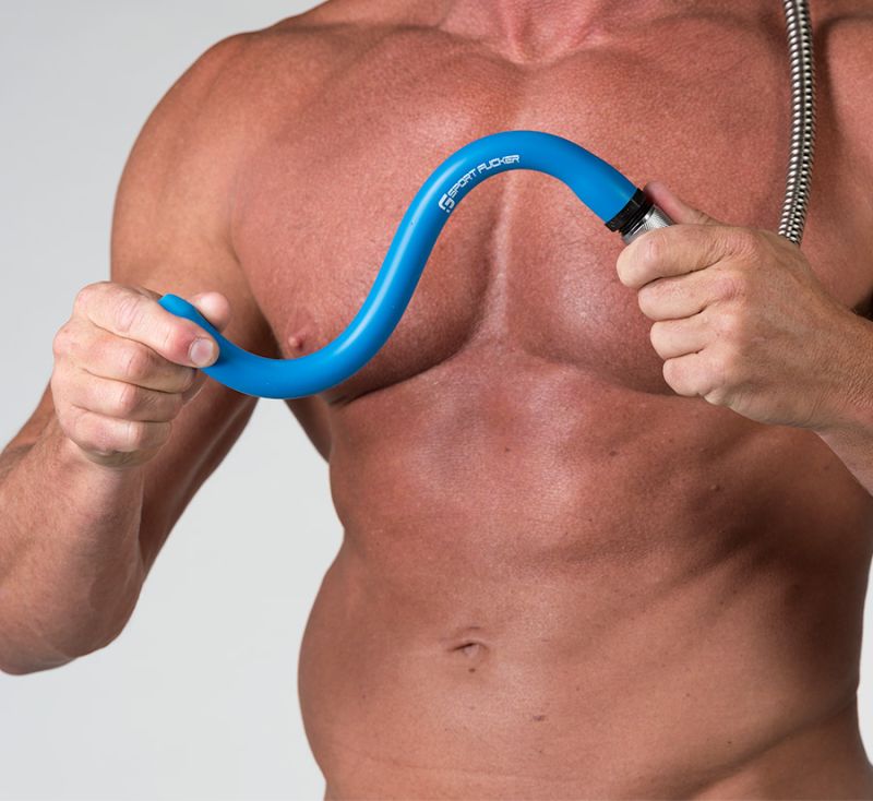 SPORT FUCKER Blue: Silicone Locker Room Hose |12 Inch