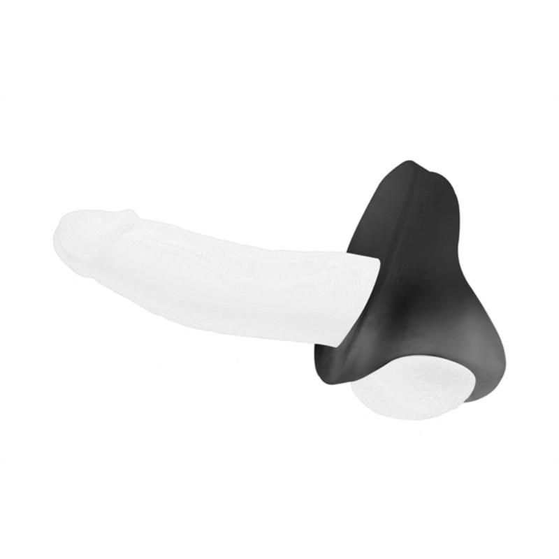Perfect Fit THE BUMPER Cock Ring (Base & Donut) | Black