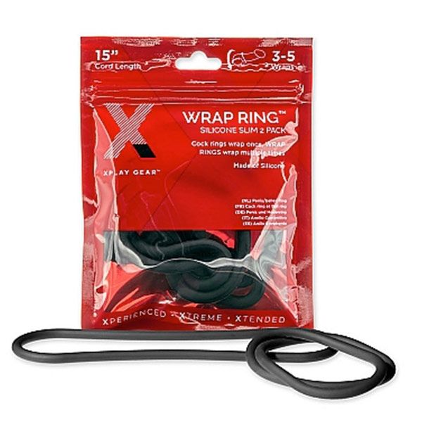 Silicone 15" Slim Wrap Ring - Black