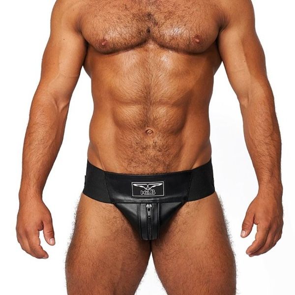 Mister B Leather Premium Jockstrap | Black