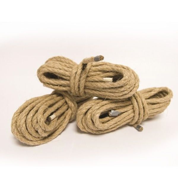 Mister B Hemp Bondage Rope 6m Set of 3 | Natural