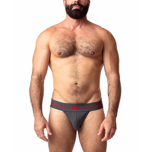 Nasty Pig CORE Jockstrap Heather Grey/Red