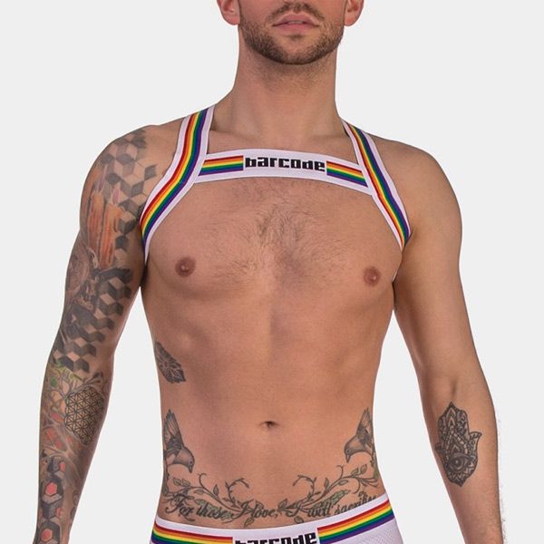 Barcode Berlin PRIDE Harness | White