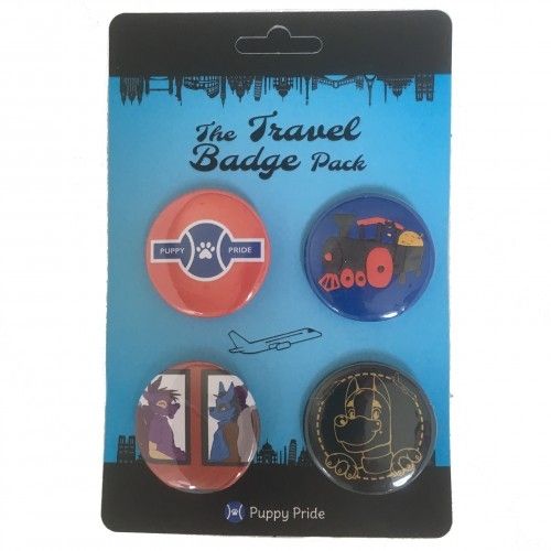Puppy Pride: TRANSPORT Badges | 4 pack
