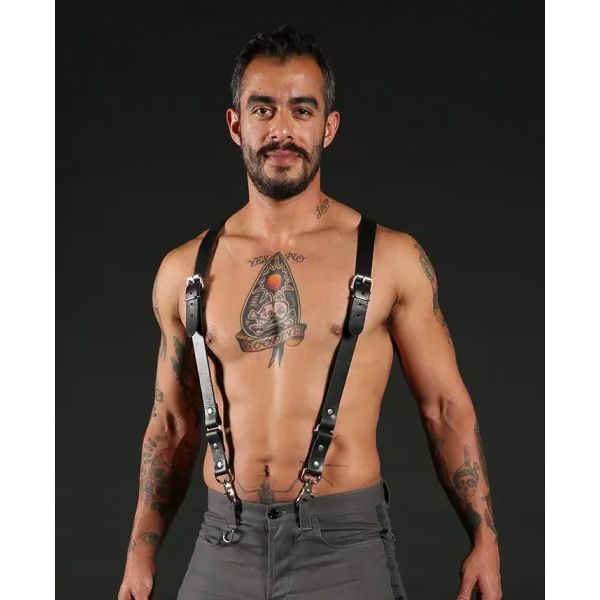 Mr.S Leather Patrol Harness / Suspender Combo