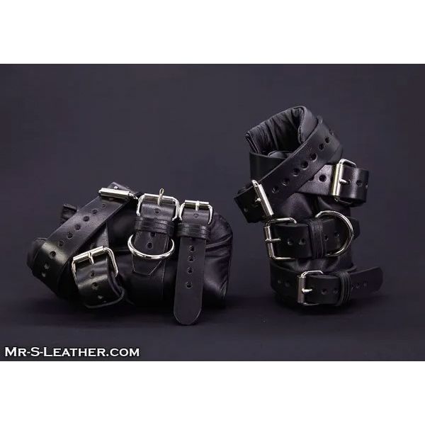 Mr.S Leather Four Buckle Hand Restraints By Fetters USA