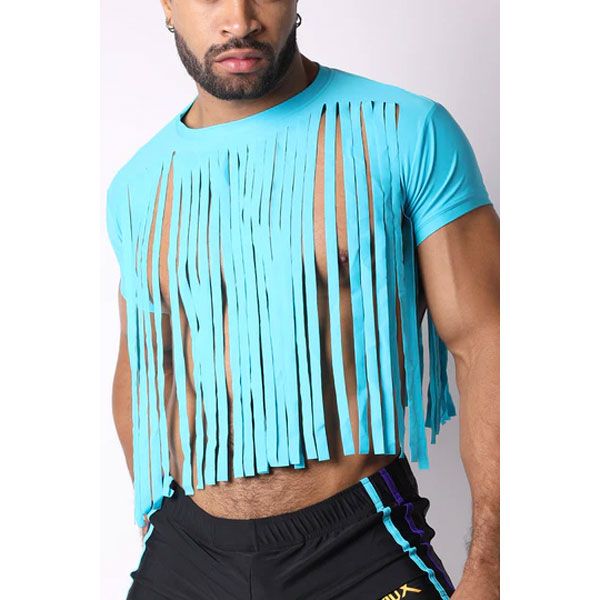 Cell Block 13 VAUX PLAYA Crop Tee | Turquoise