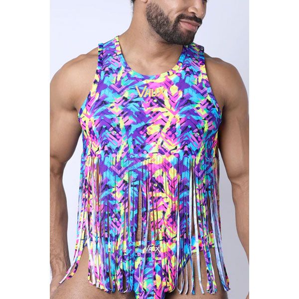 Cell Block 13 VAUX PLAYA Crop Tank | Multi-Colour