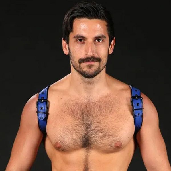 Mr. S Leather Cadet Shoulder Harness | Blue