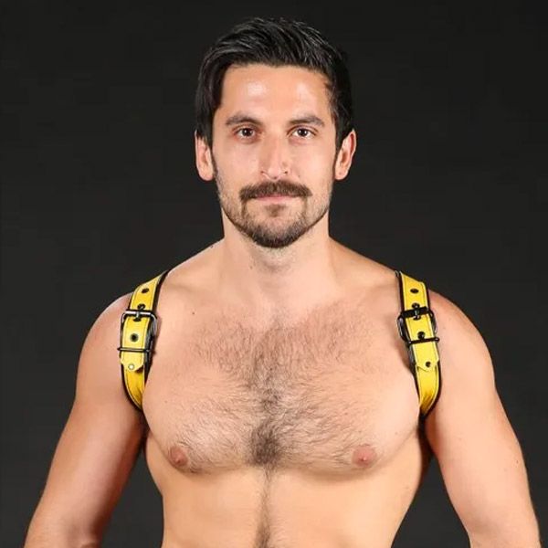 Mr. S Leather Cadet Shoulder Harness | Yellow