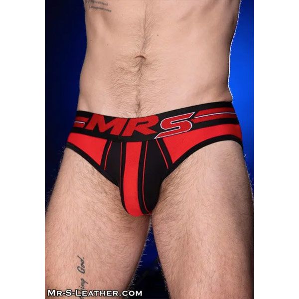 Mr. S Leather Frontline Brief | Red