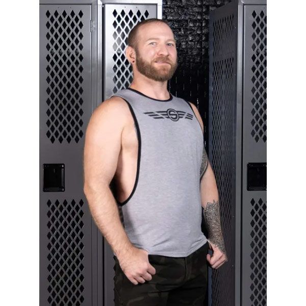 Mr.S Leather Basic Training Butcher Tank | Charcoal