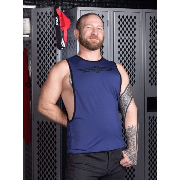 Mr.S Leather Basic Training Butcher Tank | Navy