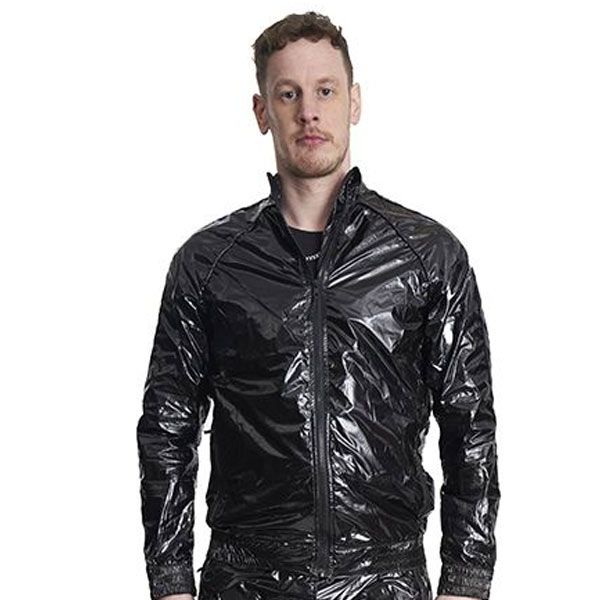 Mister B BEAT Nylon Track Suit Jacket | Black/Black