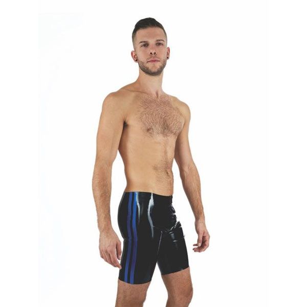 Mister B Rubber Fucker Shorts | Black/Blue