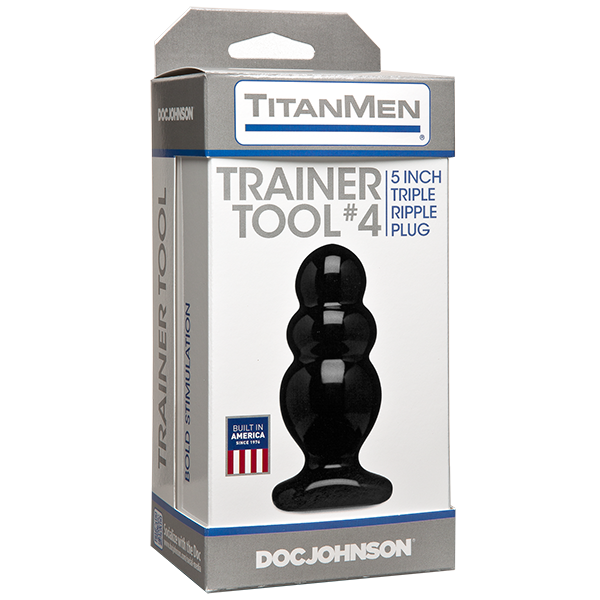 Titanmen Trainer Tool #4 | 5 Inch Triple Ripple Plug