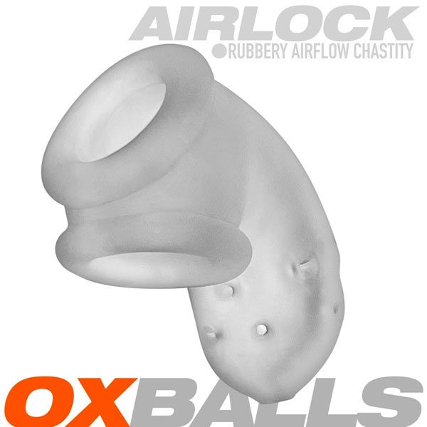 Oxballs AIRLOCK Air-Lite Vented Chastity | Clear Ice