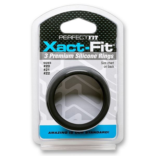 Xact-Fit Kit - Cockring Set - L/XL 3Pk
