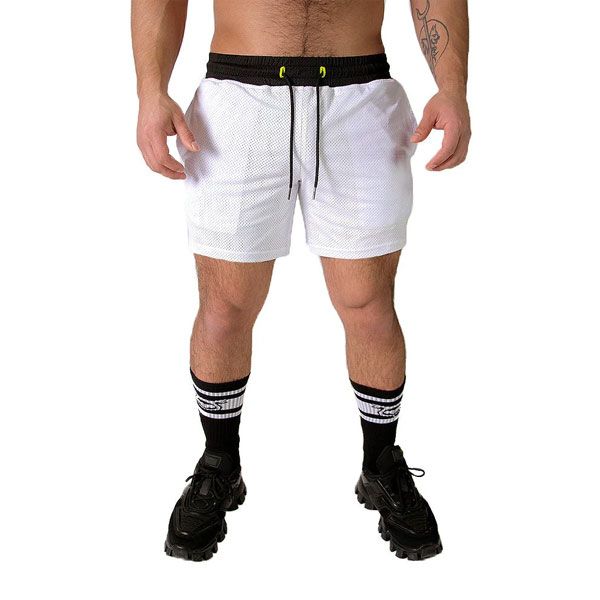 Nasty Pig REVERS Rugby Short | White/Black/Yellow