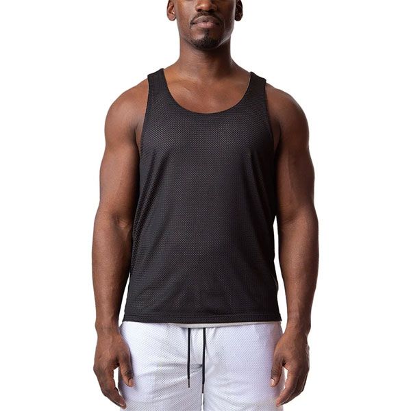 Nasty Pig REVERS Tank Top | Light Heather Grey/Black