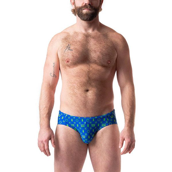 Nasty Pig ASSPIRATION Swim Bikini | Prince Blue/Neon Green